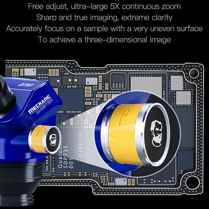 Electronics Repair Degree - D75T тринокулярный стереомикроскоп с непрерывным зумом