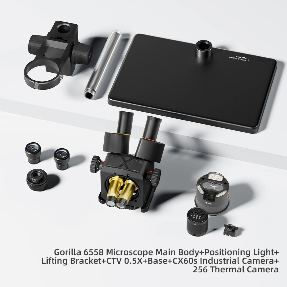 Electronics Repair In Usa - Микроскоп Qianli 6558 Gorilla Trinocular, 6.5X-58X